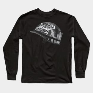 Born to teach Maths  BW Long Sleeve T-Shirt